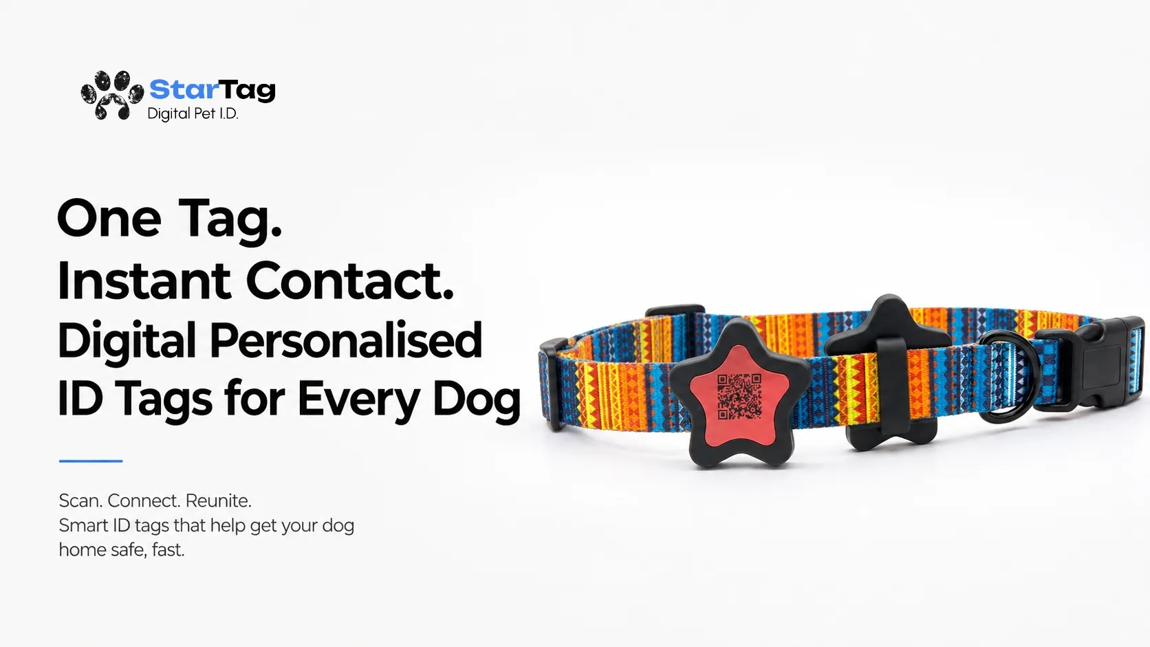 One Tag. Instant Contact. Digital Personalised ID Tags for Every Dog